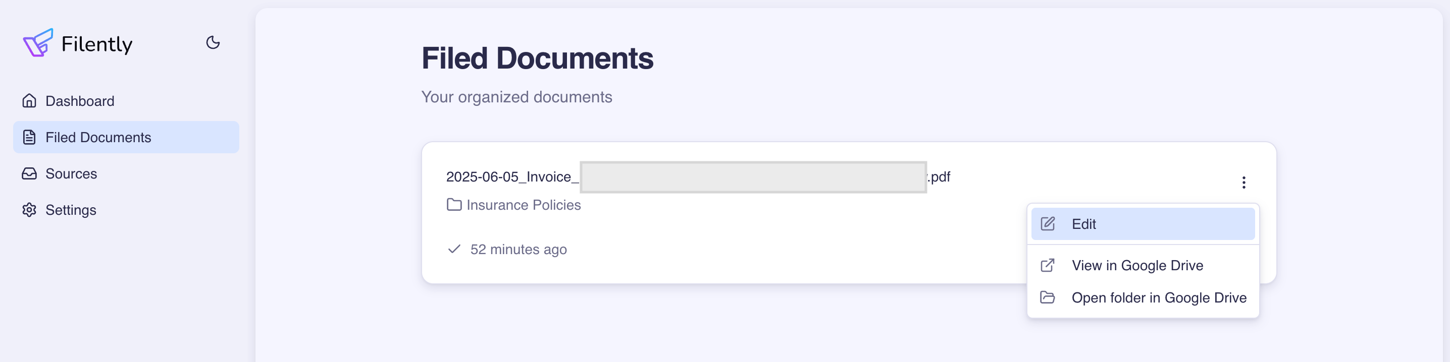Filently: edit filed documents